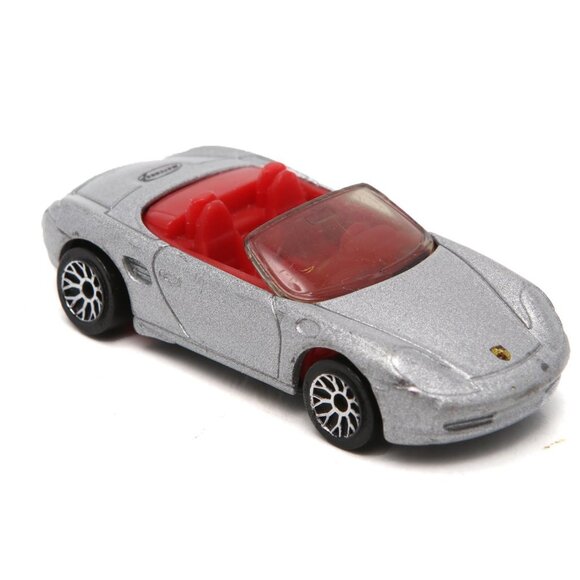 Vintage Matchbox Porsche Boxter Die Cast Car 1998 Silver Metal Red 1:58 - Picture 1 of 5